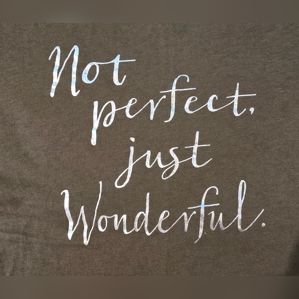 Banana Republic Not Perfect Just Wonderful Tshirt Size XS - Picture 5 of 5